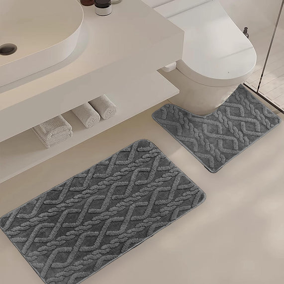KELLY  45/75 45/45  שטיחים לאמבטיה סט 2 חלקים